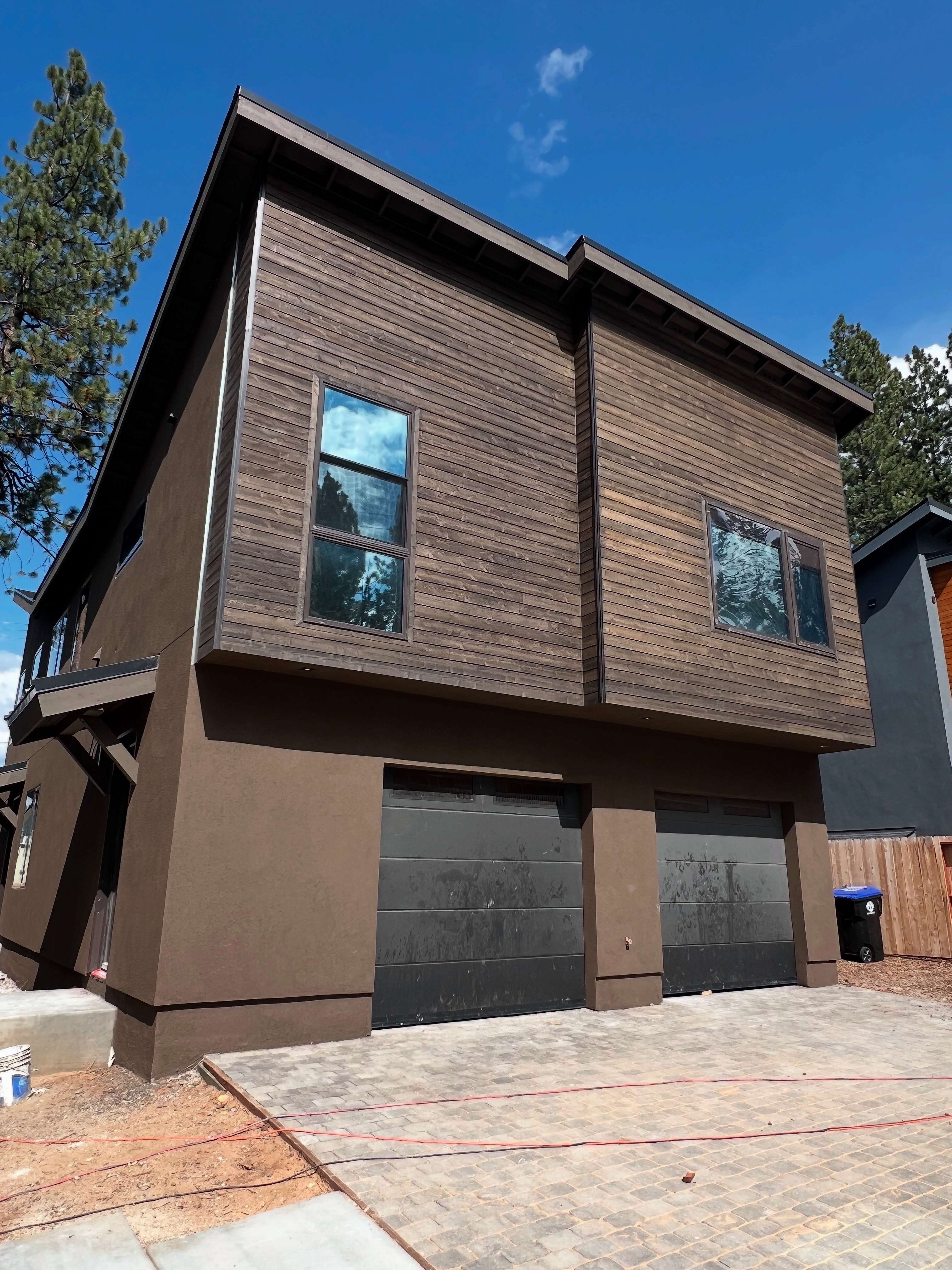 Cedar siding installation on a home in El Dorado, California by Pacifex Siding
