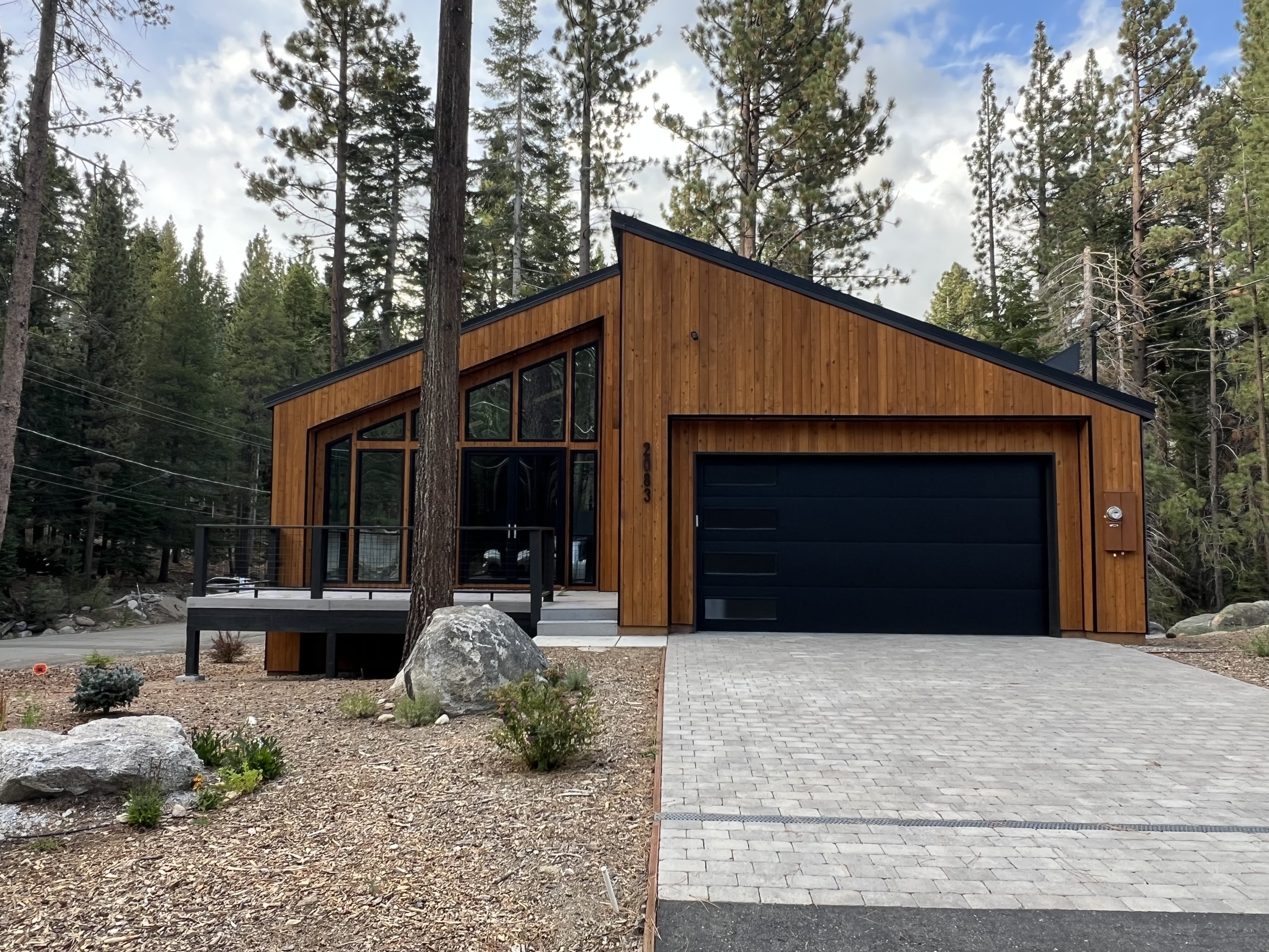 Vertical shiplap siding project completed by Pacifex Siding in Tahoe, California